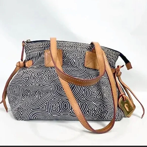 *sold* Dooney & Bourke Doodle Swirl Shoulder Bag - Picture 12 of 15